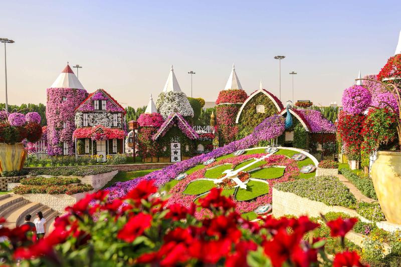 Vườn hoa vô cùng ấn tượng tại Miracle Garden